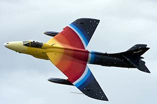 A funky livery on this fifties-vintage Hunter, Shoreham, Aug 2011