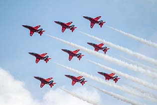 Diamond Nine, Red Arrows, Duxford, Sep 2014