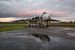 Reflections in a different puddle, Vulcan XM655, Wellesbourne, Oct 2015