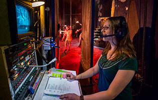 Floor manager at the Pantomime