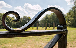 Gate and standing stones